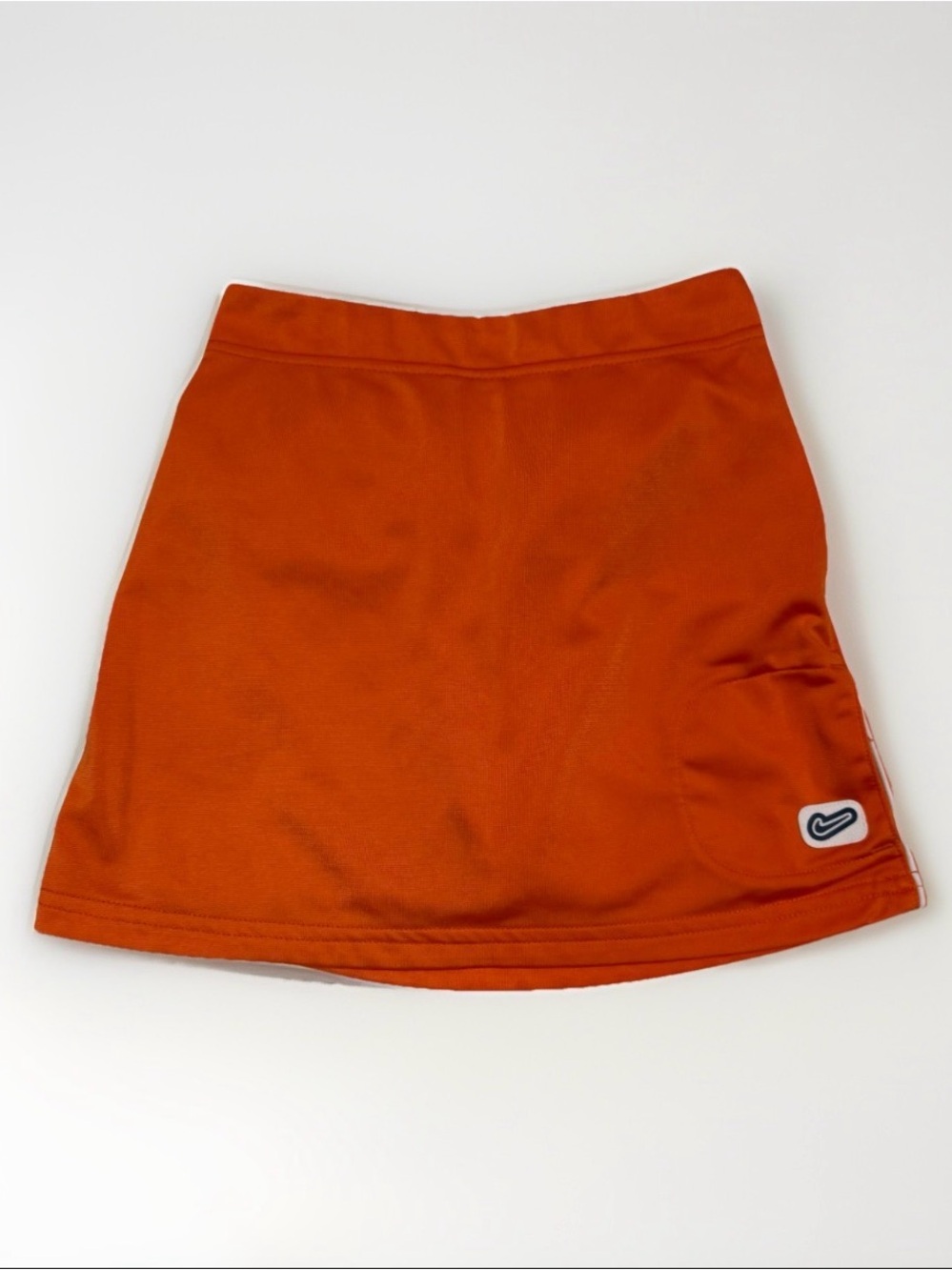 Girls Vintage Nike Golf Bowling Skort Sz 6 Ball Pocket Athletic Bright Orange